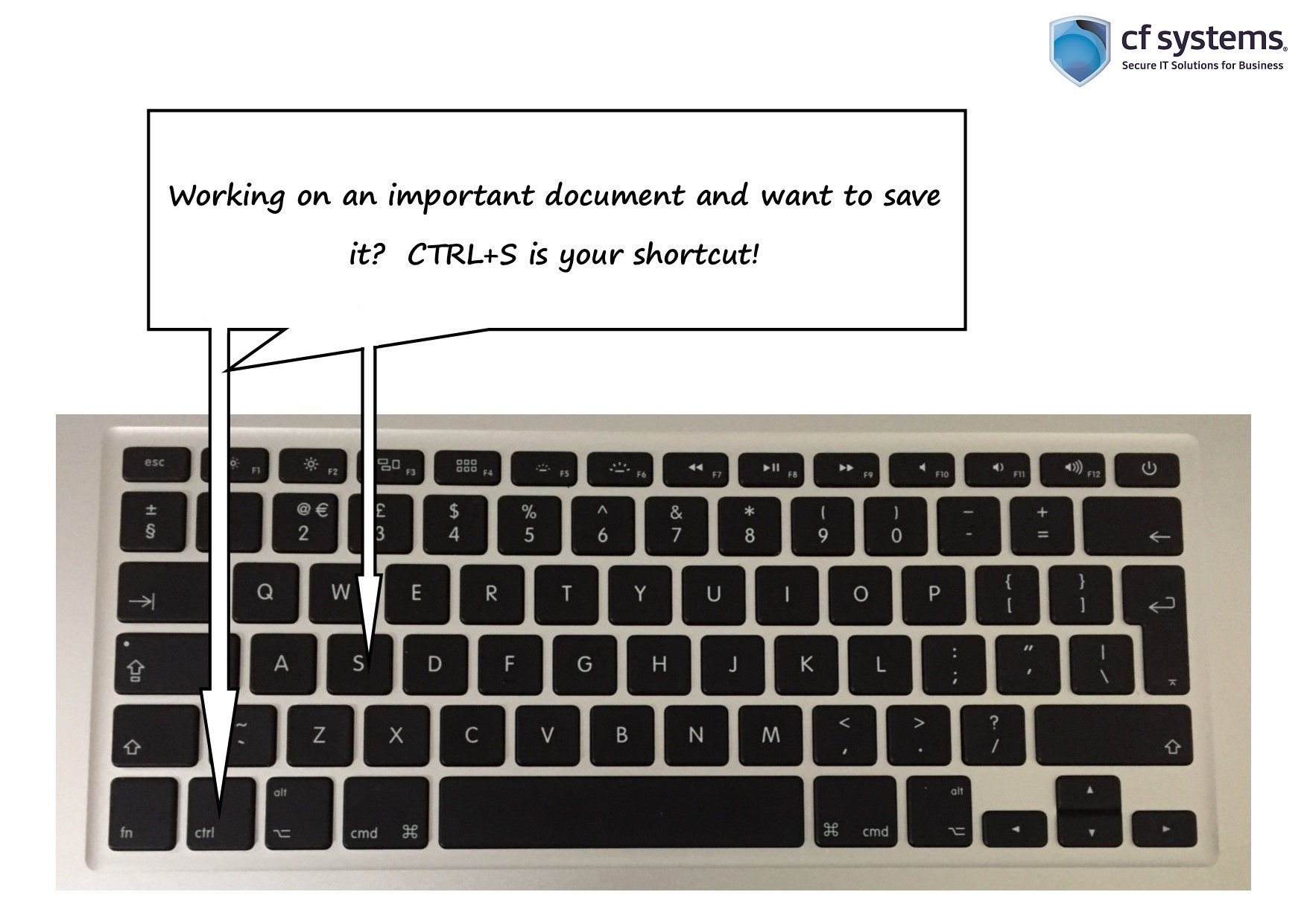 Did you know? You can save a document by simply using your keyboard! - CF Systems